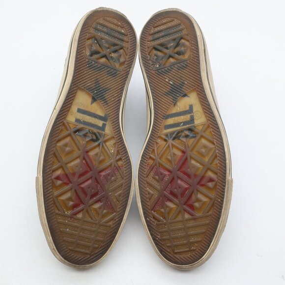 Converse X John Varvatos Men’s 10.5 Women's 12.5 Black Leather Sneakers Laceless - Picture 9 of 11